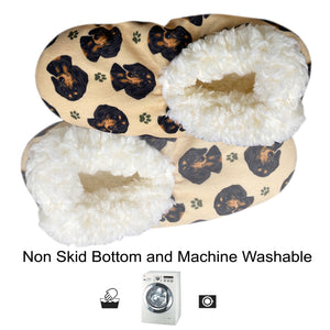 Black Dachshund Slippers - Super Soft and Comfortable - One Size Fits Most - Cozy House Slippers - Non Skid Bottom - perfect for “Black Dachshund gifts”