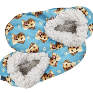 Yellow Lab Slippers - Super Soft and Comfortable - One Size Fits Most - Cozy House Slippers - Non Skid Bottom - perfect for “Yellow Lab gifts”