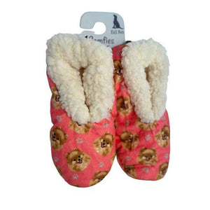 Pomeranian Slippers - Super Soft and Comfortable - One Size Fits Most - Cozy House Slippers - Non Skid Bottom - perfect for “Pomeranian gifts”