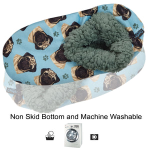 Pug Slippers - Super Soft and Comfortable - One Size Fits Most - Cozy House Slippers - Non Skid Bottom - perfect for “Pug gifts”