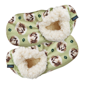 Shih Tzu Slippers - Super Soft and Comfortable - One Size Fits Most - Cozy House Slippers - Non Skid Bottom - perfect for “Shih Tzu gifts”
