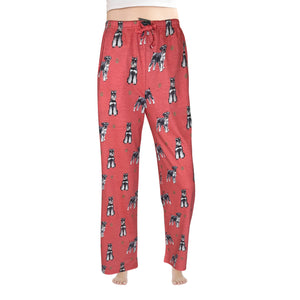 Schnauzer Pajama Bottoms - Unisex Cotton Blend – Super Soft and Comfortable – Perfect for Schnauzer Gifts