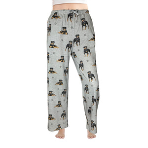 Rottweiler Pajama Bottoms - Unisex Cotton Blend – Super Soft and Comfortable – Perfect for Rottweiler Gifts