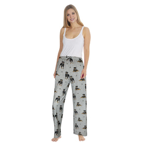 Rottweiler Pajama Bottoms - Unisex Cotton Blend – Super Soft and Comfortable – Perfect for Rottweiler Gifts