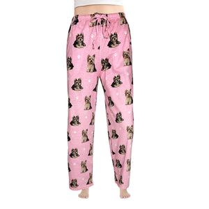 Yorkie Pajama Bottoms - Unisex Cotton Blend – Super Soft and Comfortable – Perfect for Yorkie Gifts