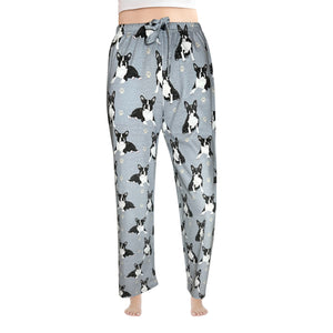 Boston Terrier Pajama Bottoms - Unisex Cotton Blend – Super Soft and Comfortable – Perfect for Boston Terrier Gifts