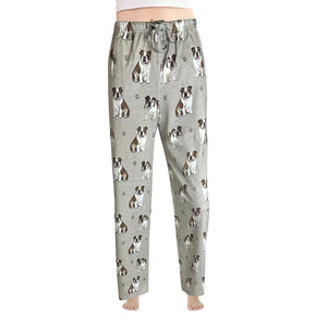 Bulldog Pajama Bottoms - Unisex Cotton Blend – Super Soft and Comfortable – Perfect for Bulldog Gifts