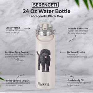 Labradoodle black Water Bottle