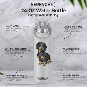Dachshund black Water Bottle