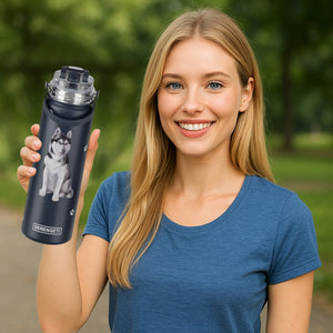 Siberian Husky Water Bottle