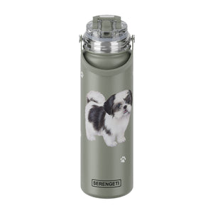 Shih Tzu black Water Bottle