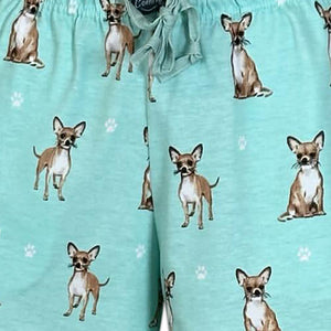 Chihuahua Women’s Summer Shorts – Soft Lounge Shorts with Pockets – Pet Lover Gift – Lightweight & Comfy Dog Print Shorts