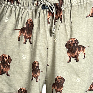 Dachshund Women’s Summer Shorts – Soft Lounge Shorts with Pockets – Pet Lover Gift – Lightweight & Comfy Dog Print Shorts