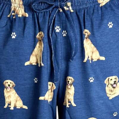 Golden Retriever Women’s Summer Shorts – Soft Lounge Shorts with Pockets – Pet Lover Gift – Lightweight & Comfy Dog Print Shorts