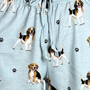 Beagle Women’s Summer Shorts – Soft Lounge Shorts with Pockets – Pet Lover Gift – Lightweight & Comfy Dog Print Shorts