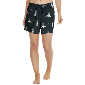 Siberian Husky print women’s summer shorts with pockets – comfy and breathable pet lover gift for dog moms
