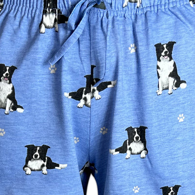 Border Collie Women’s Summer Shorts – Soft Lounge Shorts with Pockets – Pet Lover Gift – Lightweight & Comfy Dog Print Shorts