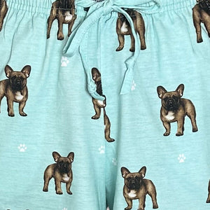 French Bulldog Women’s Summer Shorts – Soft Lounge Shorts with Pockets – Pet Lover Gift – Lightweight & Comfy Dog Print Shorts