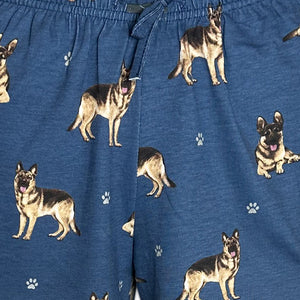 German Shepherd Women’s Summer Shorts – Soft Lounge Shorts with Pockets – Pet Lover Gift – Lightweight & Comfy Dog Print Shorts