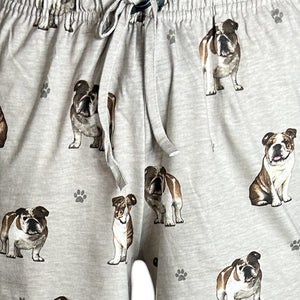 Bulldog Women’s Summer Shorts – Soft Lounge Shorts with Pockets – Pet Lover Gift – Lightweight & Comfy Dog Print Shorts