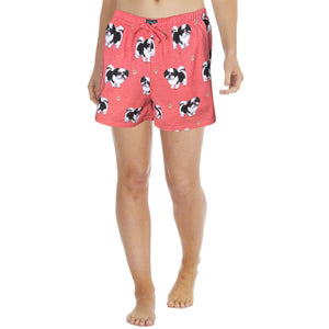 Shih Tzu print women’s summer shorts with pockets – comfy and breathable pet lover gift for dog moms