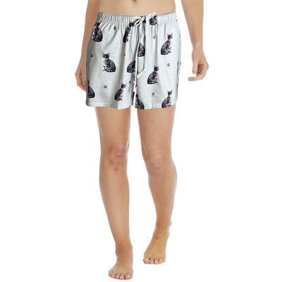Tabby Cat print women’s summer shorts with pockets – comfy and breathable pet lover gift for cat moms