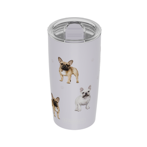 French Bulldog 20 Oz Stainless steel Insulated Tumbler