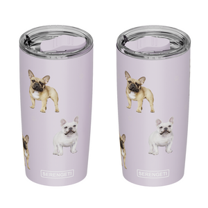 French Bulldog 20 Oz Stainless steel Insulated Tumbler