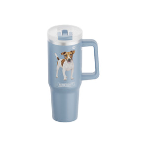 Jack Russell Terrier 40 Oz Tumbler with handle