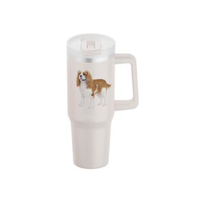 Cavalier King Charles 40 Oz Tumbler with Handle 