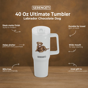 Labrador chocolate 40 Oz Ultimate Tumbler