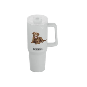 Chocolate Labrador 40 Oz Tumbler with Handle