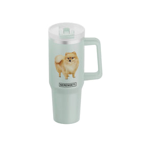 Pomeranian 40 oz Tumbler with Handle