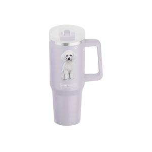 Poodle 40 oz Tumbler with Handle