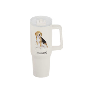 Beagle 40 oz Tumbler with Handle
