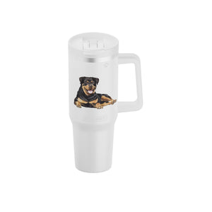 Rottweiler 40 oz Tumbler with Handle