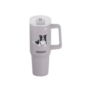 Border Collie 40 oz Tumbler with Handle