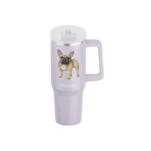French Bulldog 40 oz Tumbler with Handle