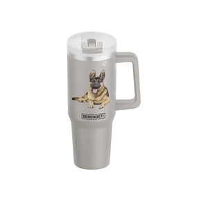 German Shepherd 40 oz Tumbler with Handle