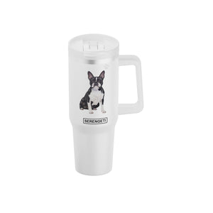 Boston Terrier 40 Oz Tumbler with Handle