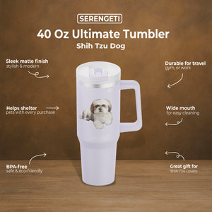 Shih Tzu tan 40 Oz Ultimate Tumbler