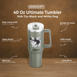 Shih Tzu black 40 Oz Ultimate Tumbler