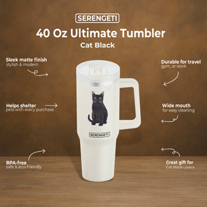 Black Cat 40 Oz Ultimate Tumbler