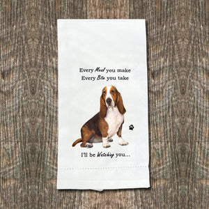 Basset Hound Kitchen Towel