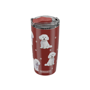 Bichon Frise 20 Oz Stainless steel Insulated Tumbler