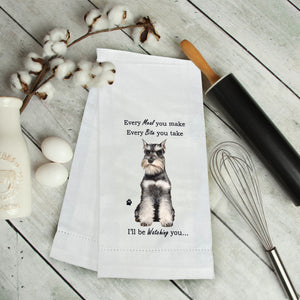 Schnauzer cropped Kitchen Towel