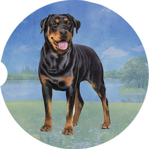 Rottweiler Standing car coaster