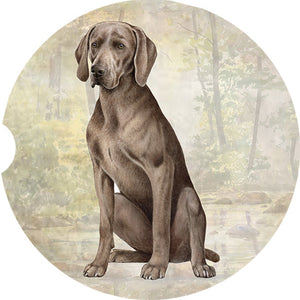 weimaramer Sitting car coaster