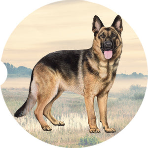 German Shepherd Standing car coaster