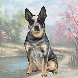 Australian Cattle Dog Square Coaster